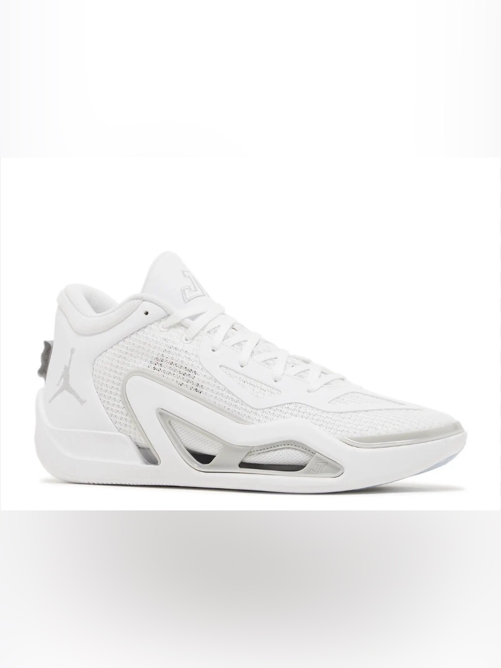 Jordan Tatum 1 TB "Pure Money" Basketball Shoes - White/Grey Fog - Size 14